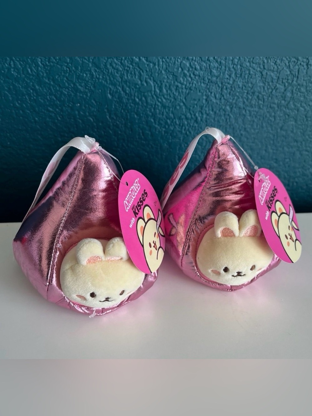 Anirollz x Hershey Kisses Pink Stuffed Plush Toy Cat Kitty Kitten